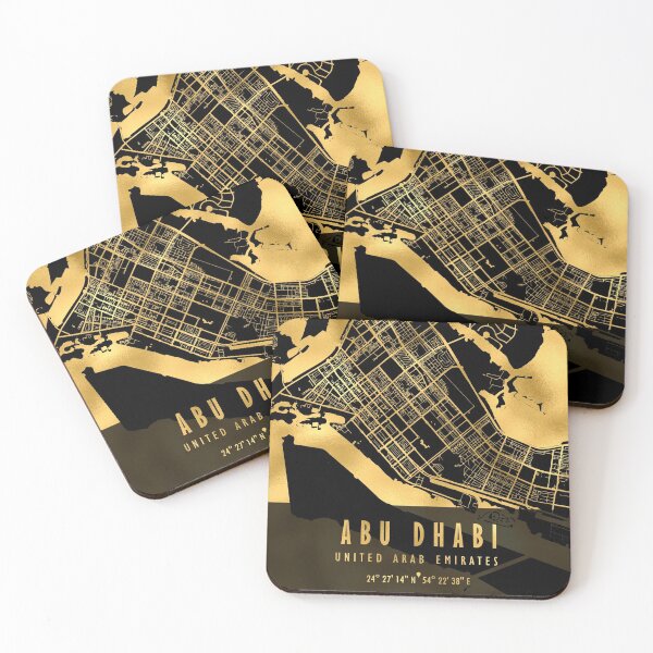 Item preview, Abu Dhabi Map UAE designed and sold by hatimelhag.