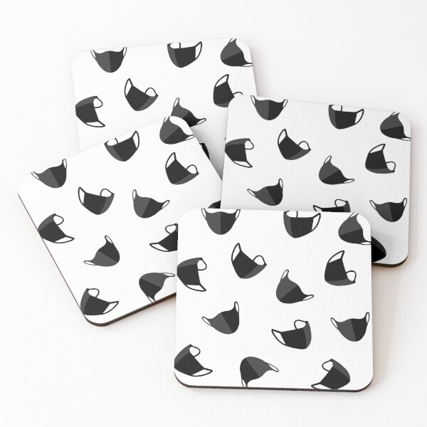 Item preview, Mask Illustration Pattern (White) designed and sold by goal-getter.
