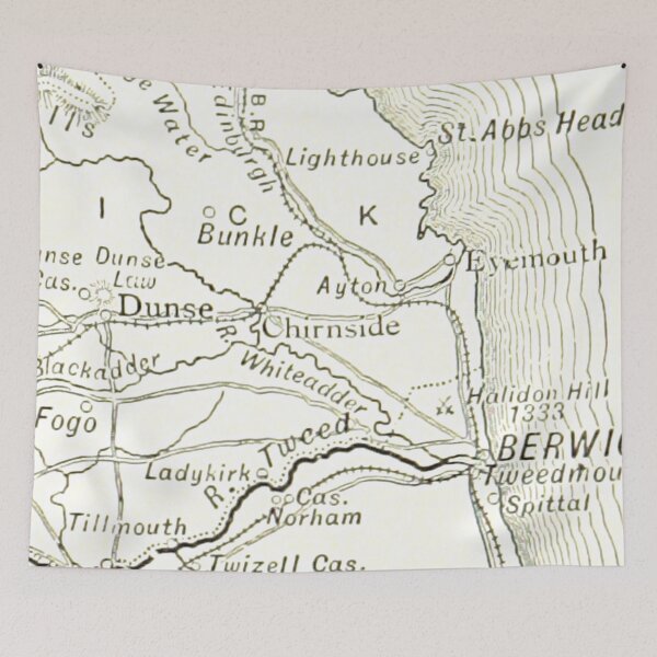 Artikelvorschau, CHIRNSIDE & Umgebungskarte 1891 entworfen und verkauft von yourscotland.