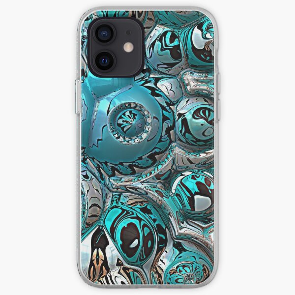 Aquamarine Abstract iPhone Soft Case