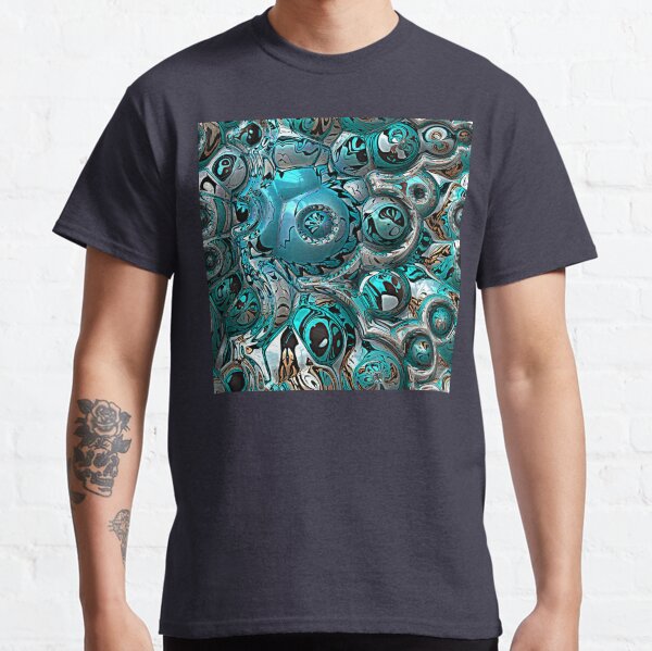 Aquamarine Abstract Classic T-Shirt