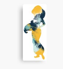 Character Inspired Silhouette Canvas Print