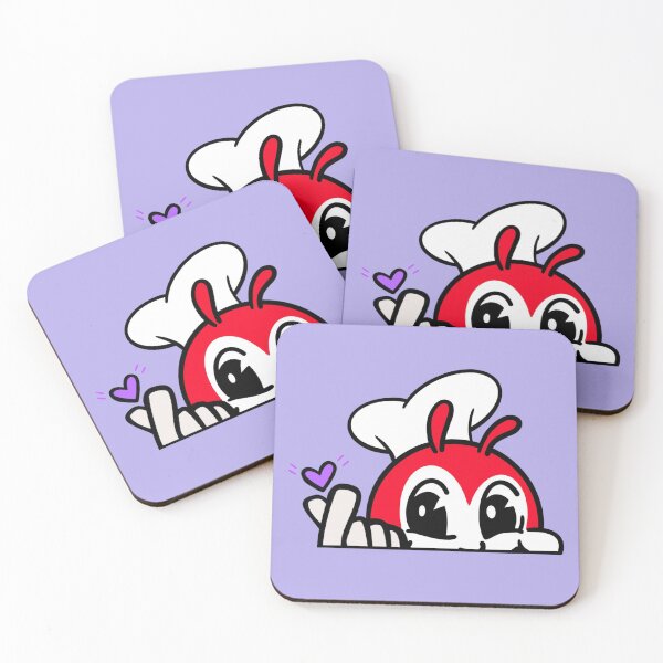 Item preview, ARMY PURPLE JOLLIBEE PEEKING FINGER HEART FILIPINO STICKER  designed and sold by aydapadi.