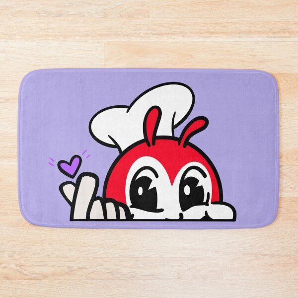 Item preview, ARMY PURPLE JOLLIBEE PEEKING FINGER HEART FILIPINO STICKER  designed and sold by aydapadi.