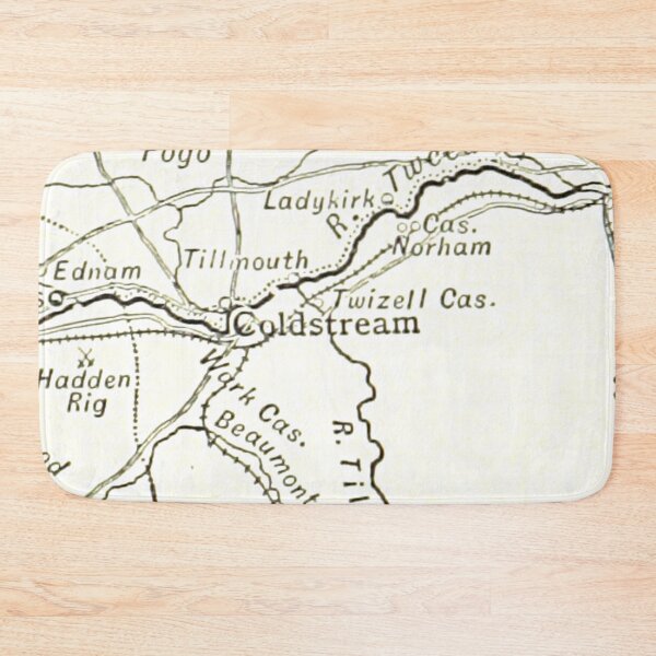 Item preview, COLDSTREAM & surrounding area map 1891 designed and sold by yourscotland.