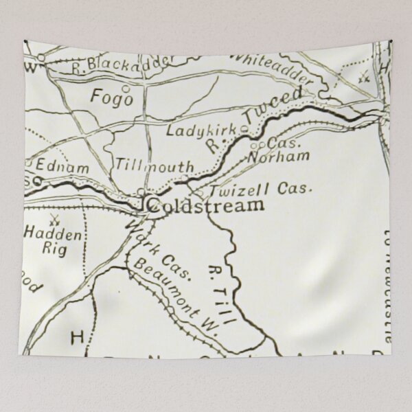 Artikelvorschau, COLDSTREAM & Umgebungskarte 1891 entworfen und verkauft von yourscotland.