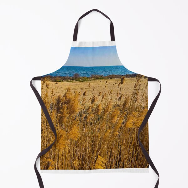 Item preview, pampas grass on beach against sky designed and sold by Svlgsm.