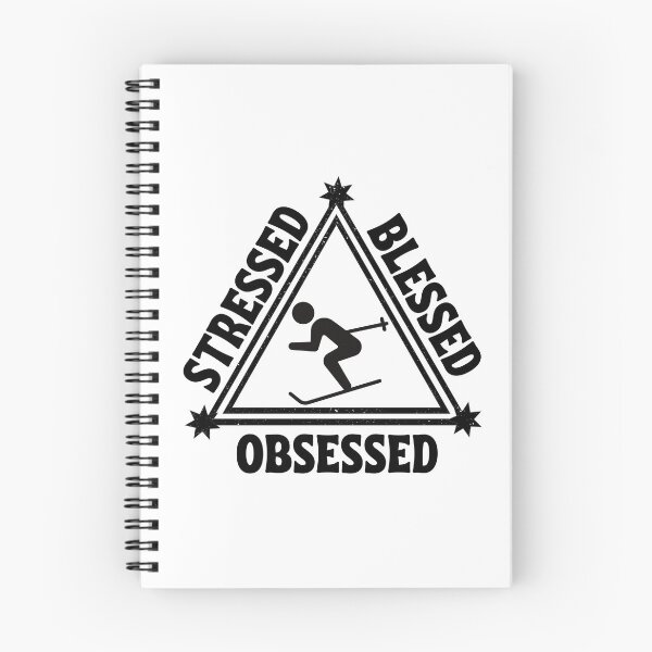 Item preview, Skiing: Stressed. Blessed. Obsessed. designed and sold by TheGreenGoat.
