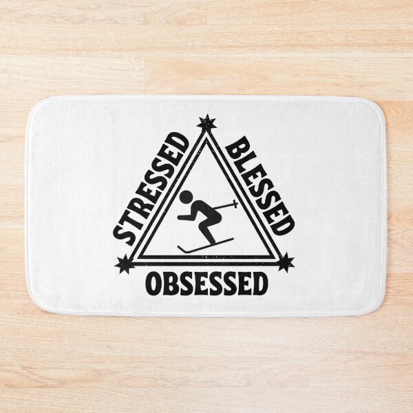 Item preview, Skiing: Stressed. Blessed. Obsessed. designed and sold by TheGreenGoat.