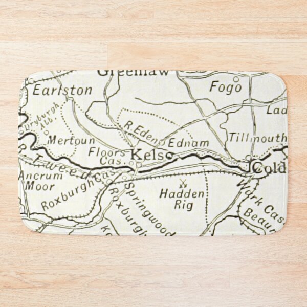 Item preview, KELSO & surrounding area map 1891 designed and sold by yourscotland.