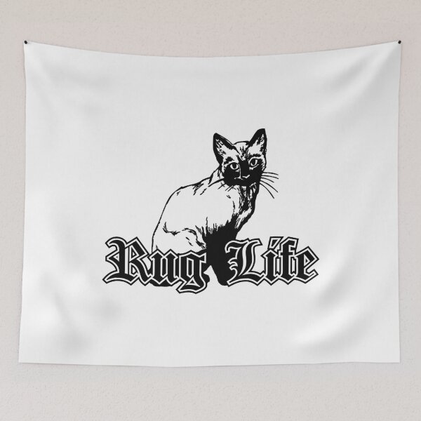 Item preview, Lazy Cat Humor - Rug Life designed and sold by SpoofTShirts.