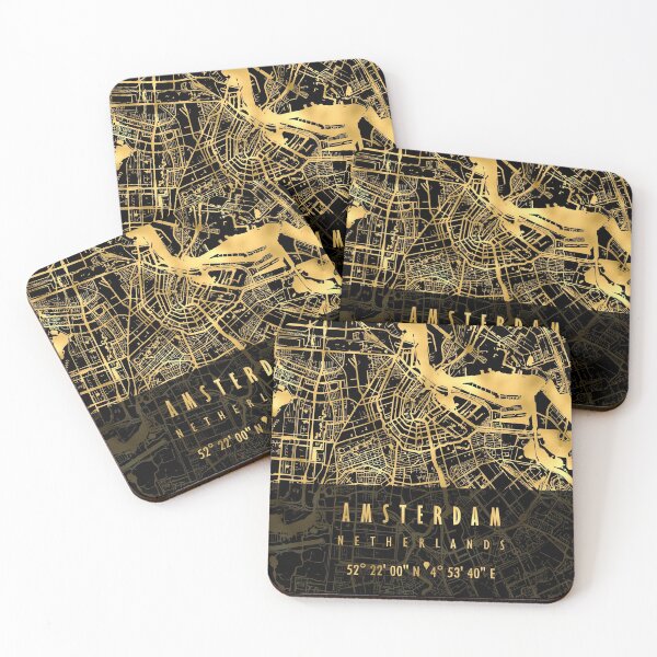 Item preview, Amsterdam Map Netherlands designed and sold by hatimelhag.