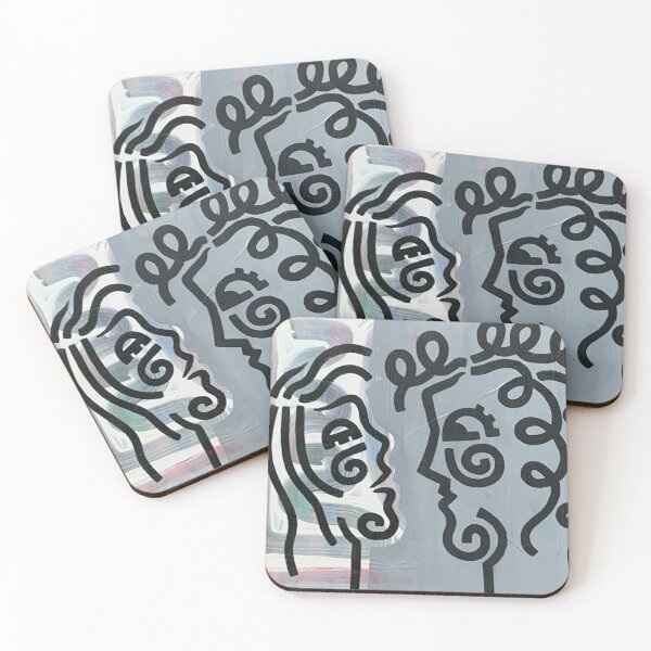 Item preview, Abstract Couple designed and sold by Sad Bird Studio.