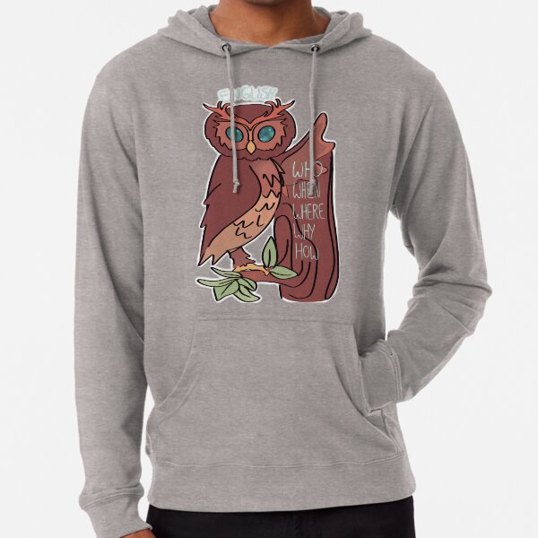 English Owl Lightweight Hoodie