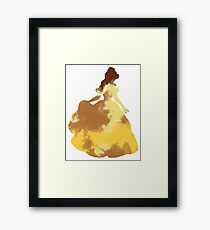 Character Inspired Silhouette Framed Print