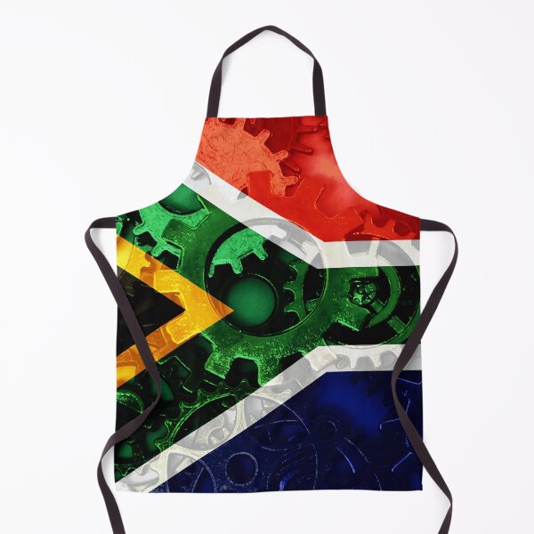 Item preview, Gear Flag of South Africa Industrial Mechanic Engineer Flags designed and sold by Dr-Pen.