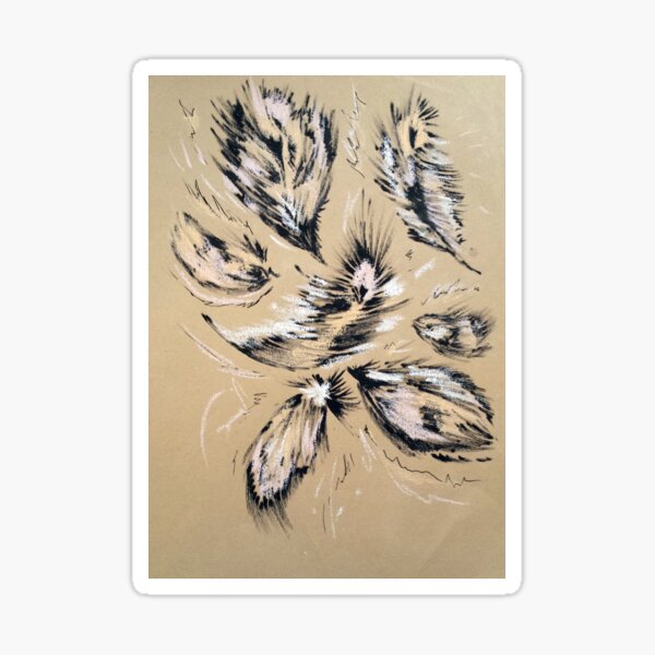 Feather pattern 4 Sticker