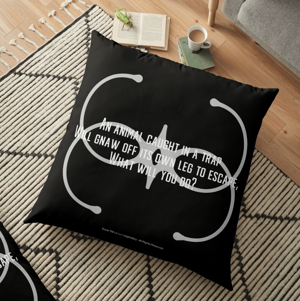 An animal caught in a trap-Dune Movie-Bene Gesserit Pain Box Floor Pillow