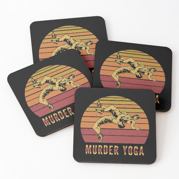 Item preview, Murder Yoga Funny Wrestling Acro Yoga designed and sold by bluebadgez.