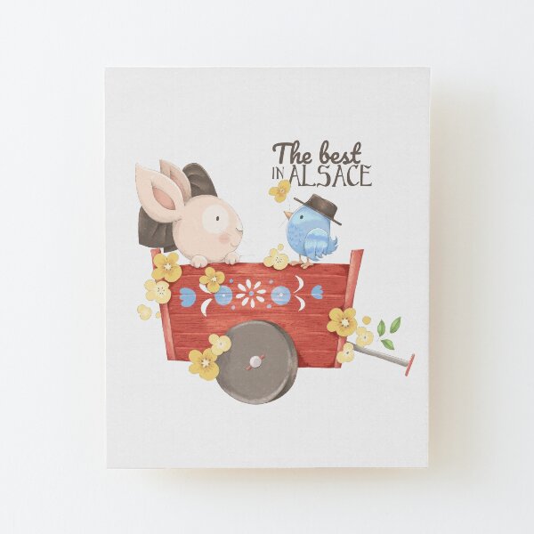 The best in Alsace Wood Mounted Print