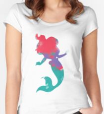 Character Inspired Silhouette Women's Fitted Scoop T-Shirt