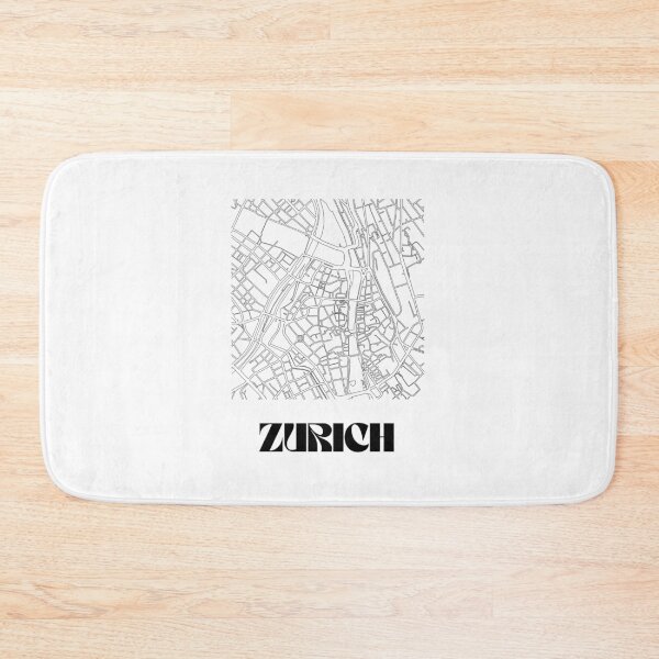 Item preview, Retro Map of Zurich Switzerland Scandinavian Minimalist Line Drawing  designed and sold by Designedbysm.