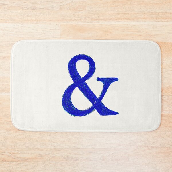 Item preview, & Ampersand (royal blue) designed and sold by MentaLee.