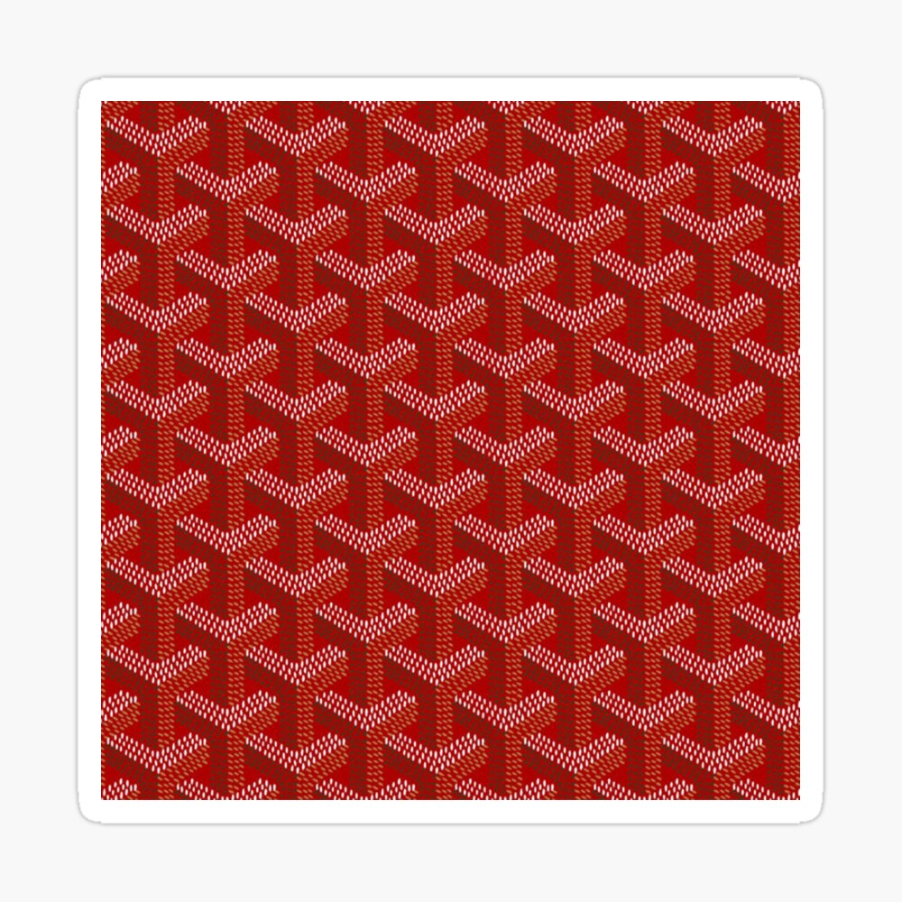 red goyard print