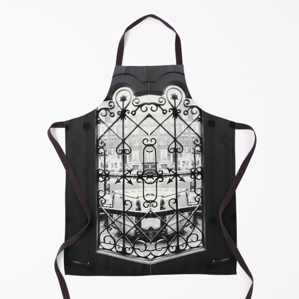 Item preview, Black and White Ornamental Architecture Gate Pattern in Amsterdam, Netherlands designed and sold by LaceySkies.