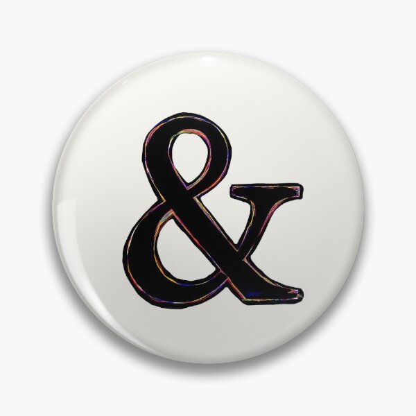 Item preview, & Ampersand (black and multicolor) designed and sold by MentaLee.