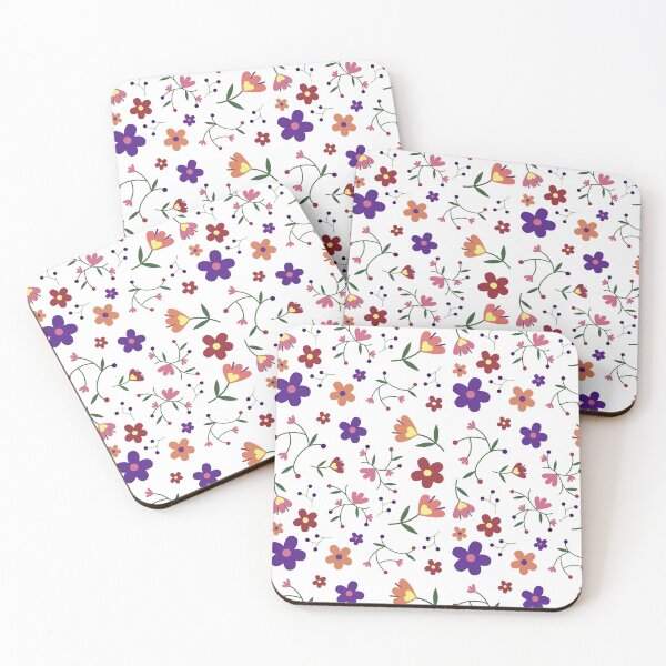 Item preview, Retro flowers designed and sold by DesignerCate.