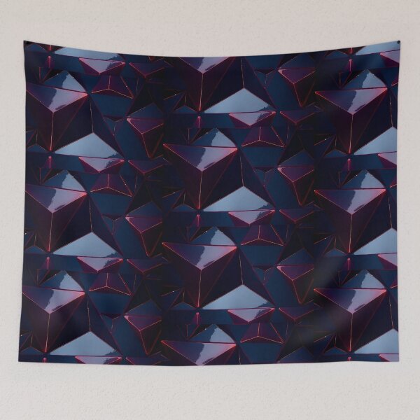 Item preview, Mirror design 3d pattern in red and blue color designed and sold by Valdilana.