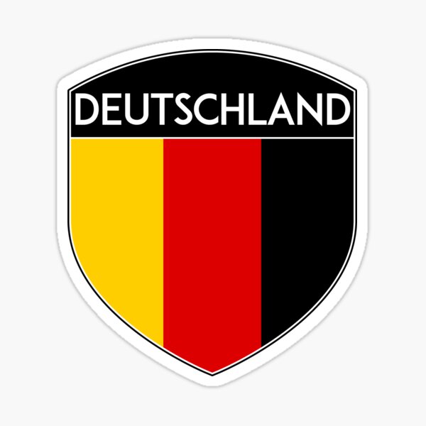 Artikel-Vorschau von DEUTSCHLAND DEUTSCHLAND-FLAGGE-WAPPEN-EMBLEM, designt und verkauft von DESTINATIONS DECAL.