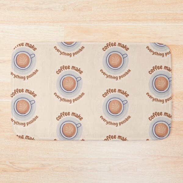 Item preview, Coffee Make Everything Possible Sticker designed and sold by art-and-sticker.