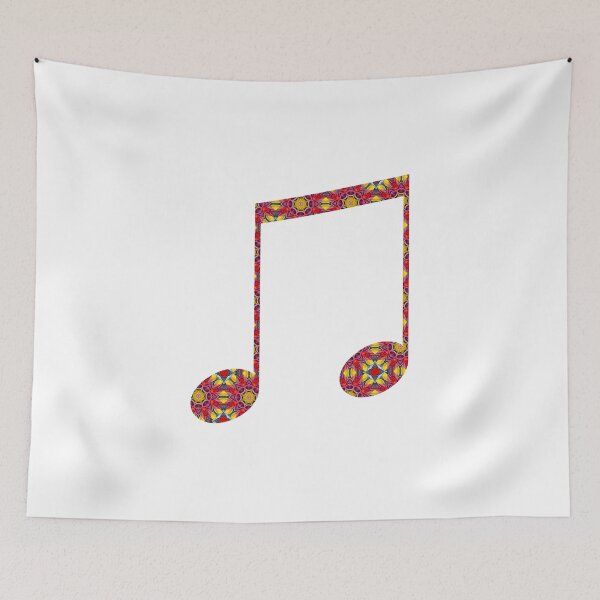 Item preview, Patterned Red Musical Note designed and sold by 9N20.