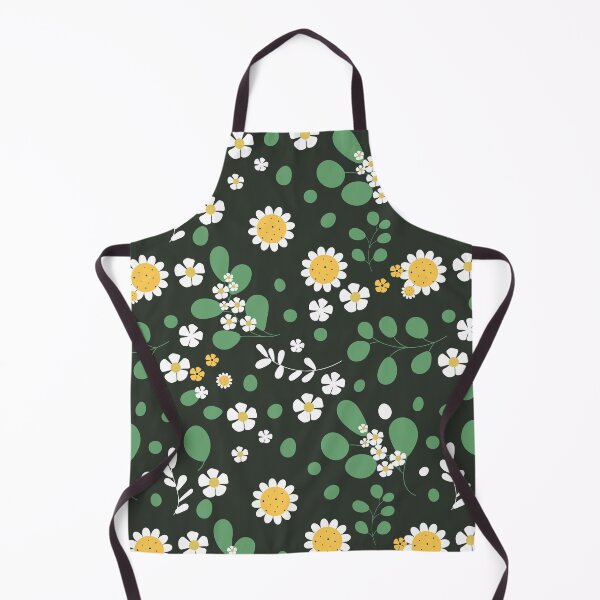 Item preview, Multi-faceted Pattern With Chamomile On The Dark Green Background designed and sold by Victoria Riabov.