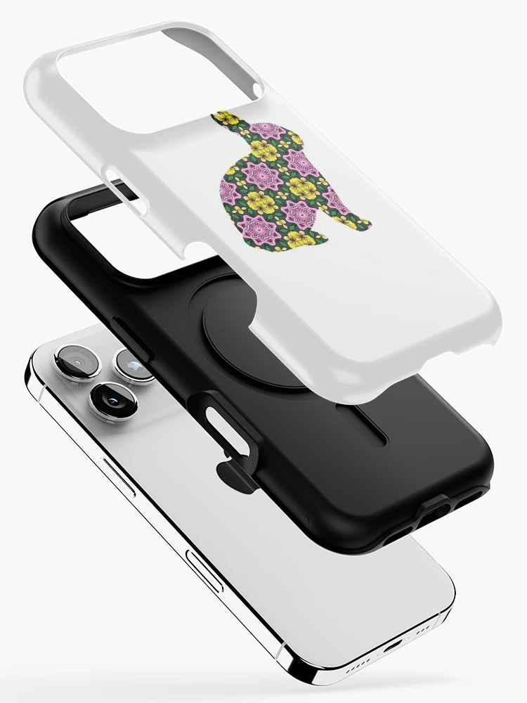 Thumbnail 2 of 4, iPhone Case, Floral Patterned Rabbit designed and sold by 9N20.