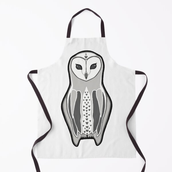 Item preview, Lovely barn owl grey scale designed and sold by Almost Never.