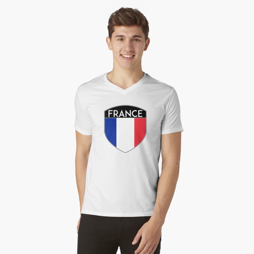 FRANCE FRENCH FRANÇAIS FLAG CREST BADGE\