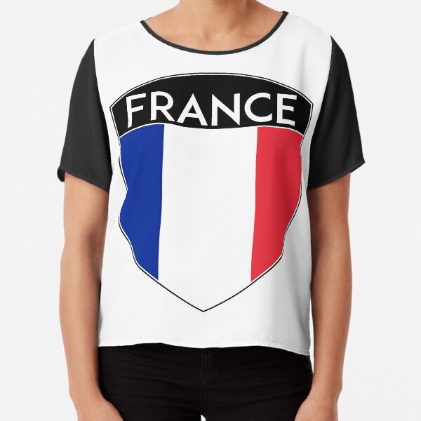 FRANCE FRENCH FRANÇAIS FLAG CREST BADGE