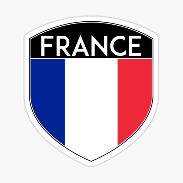 4x4 Round France Flag Sticker Vinyl Vehicle Decal Travel Hobby Stickers