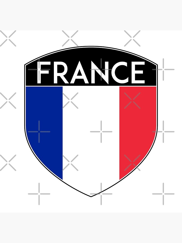French Badge Meaning National Flag And Badges Stock Photo, Picture and  Royalty Free Image. Image 30780970.