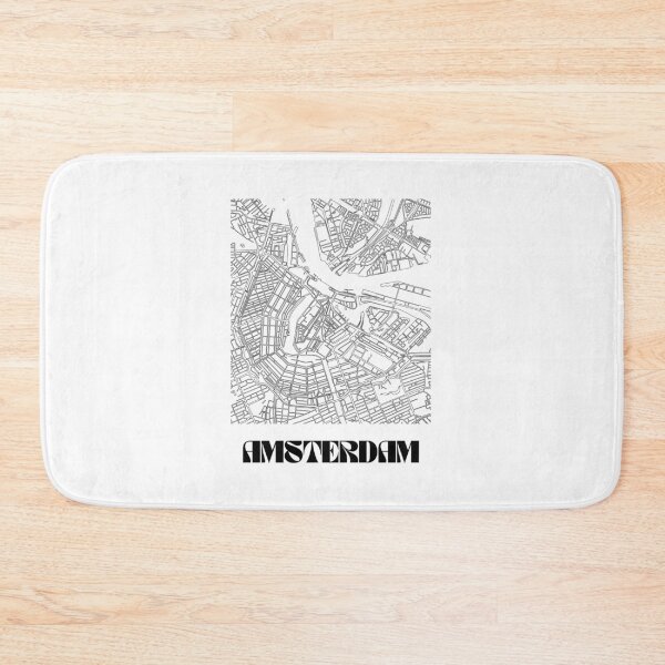 Item preview, Retro Map of Amsterdam Scandinavian Minimalist Line Drawing  designed and sold by Designedbysm.