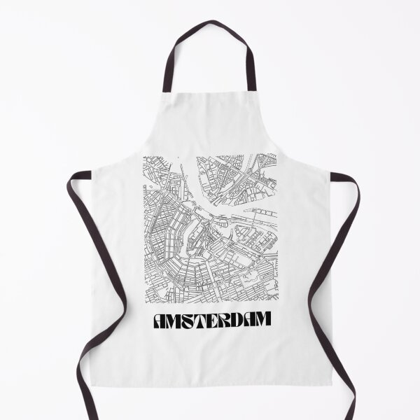 Item preview, Retro Map of Amsterdam Scandinavian Minimalist Line Drawing designed and sold by Designedbysm.