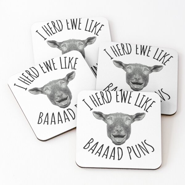 Item preview, Knitter Knitting I Herd Ewe Like Baaaad Puns Funny Sheep  designed and sold by The Junto Shop.