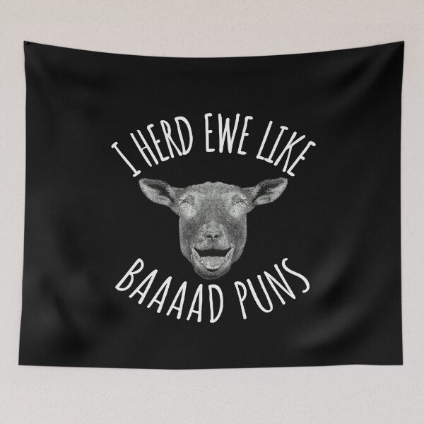 Item preview, Knitter Knitting I Herd Ewe Like Baaaad Puns Funny Sheep  designed and sold by The Junto Shop.