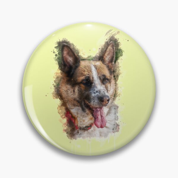 Artikelvorschau, Wasserteil des kreativen digitalen Ölgemälde-Klassikers Deutscher Schäferhund entworfen und verkauft von Nava Sophia.