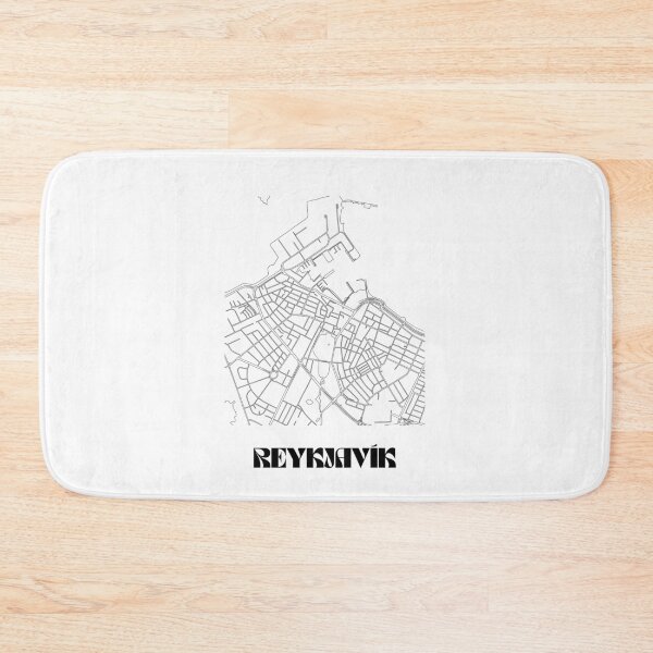 Item preview, Retro Map of Reykjavik Iceland Scandinavian Minimalist Line Drawing  designed and sold by Designedbysm.