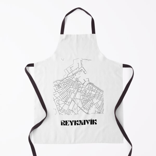 Item preview, Retro Map of Reykjavik Iceland Scandinavian Minimalist Line Drawing  designed and sold by Designedbysm.