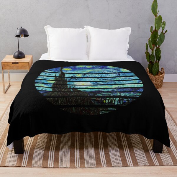 Item preview, Retro Sunset Style: Vincent Van Gogh's Starry Night designed and sold by friendlyspoon.